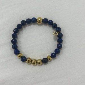 NOGU Integrity Gold Aura Lapis Bracelet